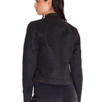 Chaqueta Manga Larga Casual Mujer WAXED MOTO Negra Cat
