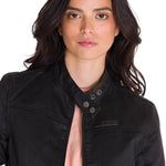Chaqueta Manga Larga Casual Mujer WAXED MOTO Negra Cat