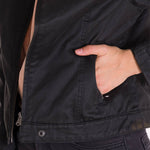 Chaqueta Manga Larga Casual Mujer WAXED MOTO Negra Cat