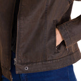 Chaqueta Manga Larga Casual Mujer WAXED MOTO Café Oscura Cat