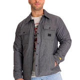Chaqueta Manga Larga Hombre INSULATED SNAP FRONT SHIRT Gris Oscura Cat