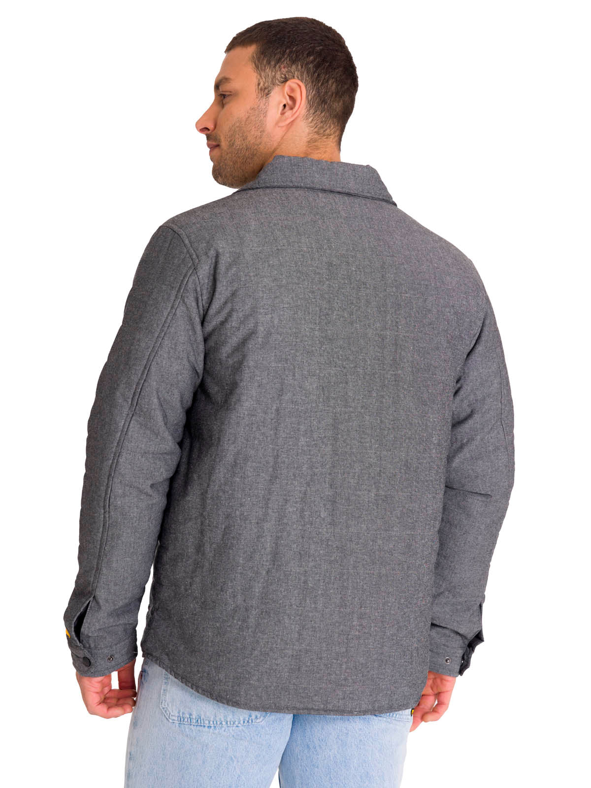 Chaqueta Manga Larga Hombre INSULATED SNAP FRONT SHIRT Gris Oscura Cat