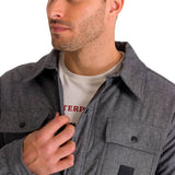 Chaqueta Manga Larga Hombre INSULATED SNAP FRONT SHIRT Gris Oscura Cat