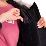 Chaqueta Manga Larga Casual Mujer MEDIUMWEIGHT INSULATED FAUX FUR HOODED Negra Cat