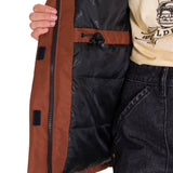 Chaqueta Manga Larga Casual Mujer MEDIUMWEIGHT INSULATED FAUX FUR HOODED Terracota Cat