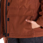 Chaqueta Manga Larga Casual Mujer MEDIUMWEIGHT INSULATED FAUX FUR HOODED Terracota Cat