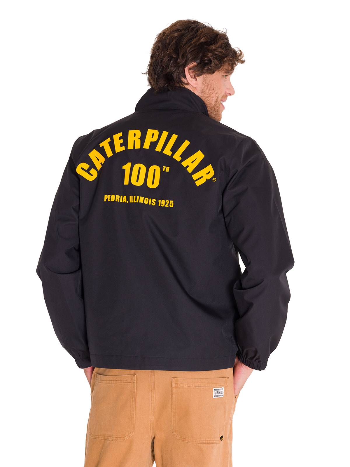 Chaqueta Manga Larga Hombre ZIP FRONT CENTENNIAL Negra Cat