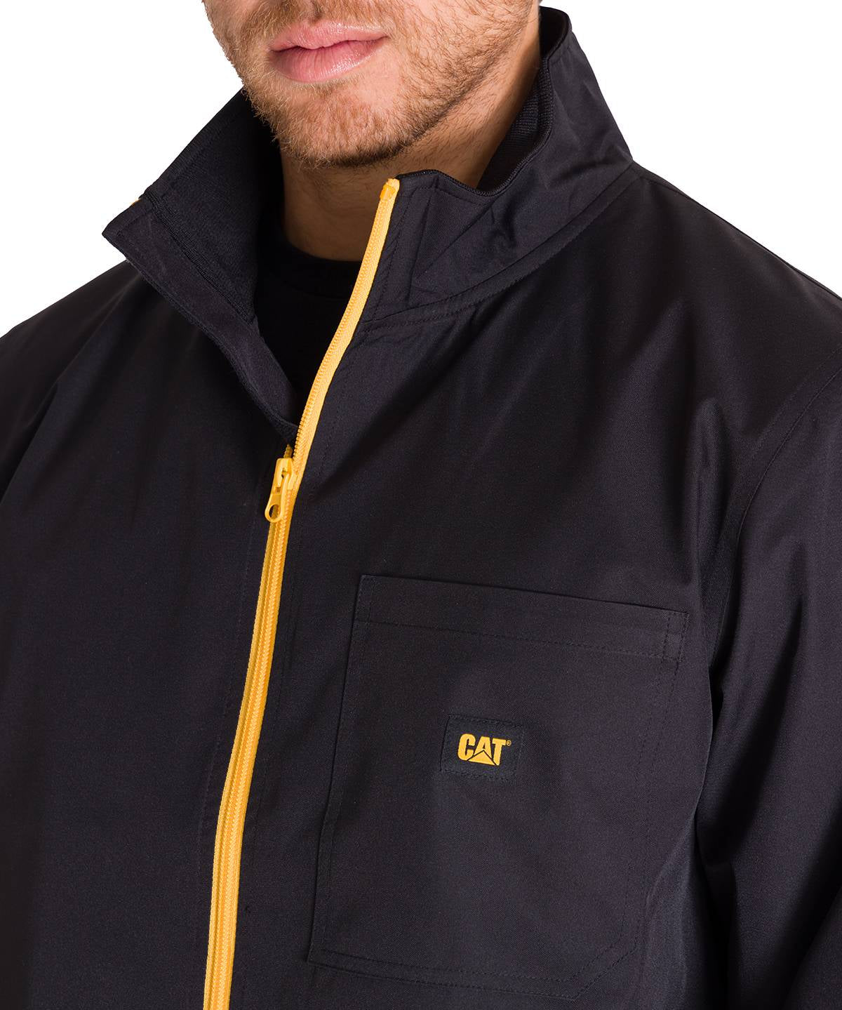 Chaqueta Manga Larga Hombre ZIP FRONT CENTENNIAL Negra Cat