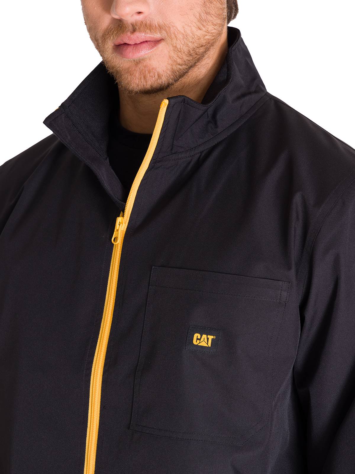 Chaqueta Manga Larga Hombre ZIP FRONT CENTENNIAL Negra Cat