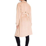 Abrigo Manga Larga Mujer FAUX SUEDE TRENCH COAT Beige Cat