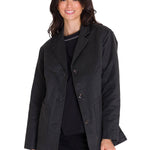 Blazer Manga Larga Mujer WAXED TWI RELAXED CHORE Negro Cat