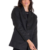 Blazer Manga Larga Mujer WAXED TWI RELAXED CHORE Negro Cat