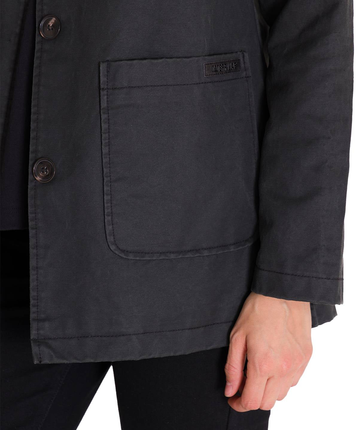 Blazer Manga Larga Mujer WAXED TWI RELAXED CHORE Negro Cat