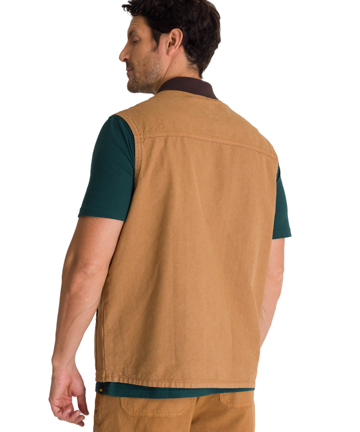 Chaqueta Sin Mangas Hombre Utility Beige CAT