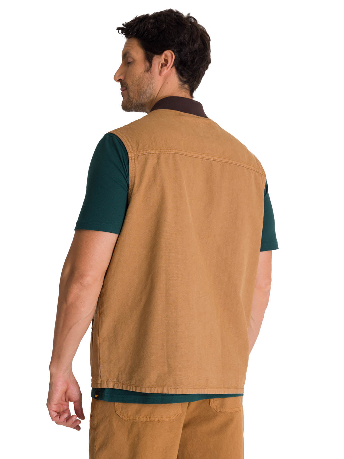 Chaqueta Sin Mangas Hombre Utility Beige CAT