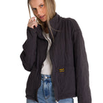 Chaqueta Mujer Cozy Quilted Oversized Azul CAT