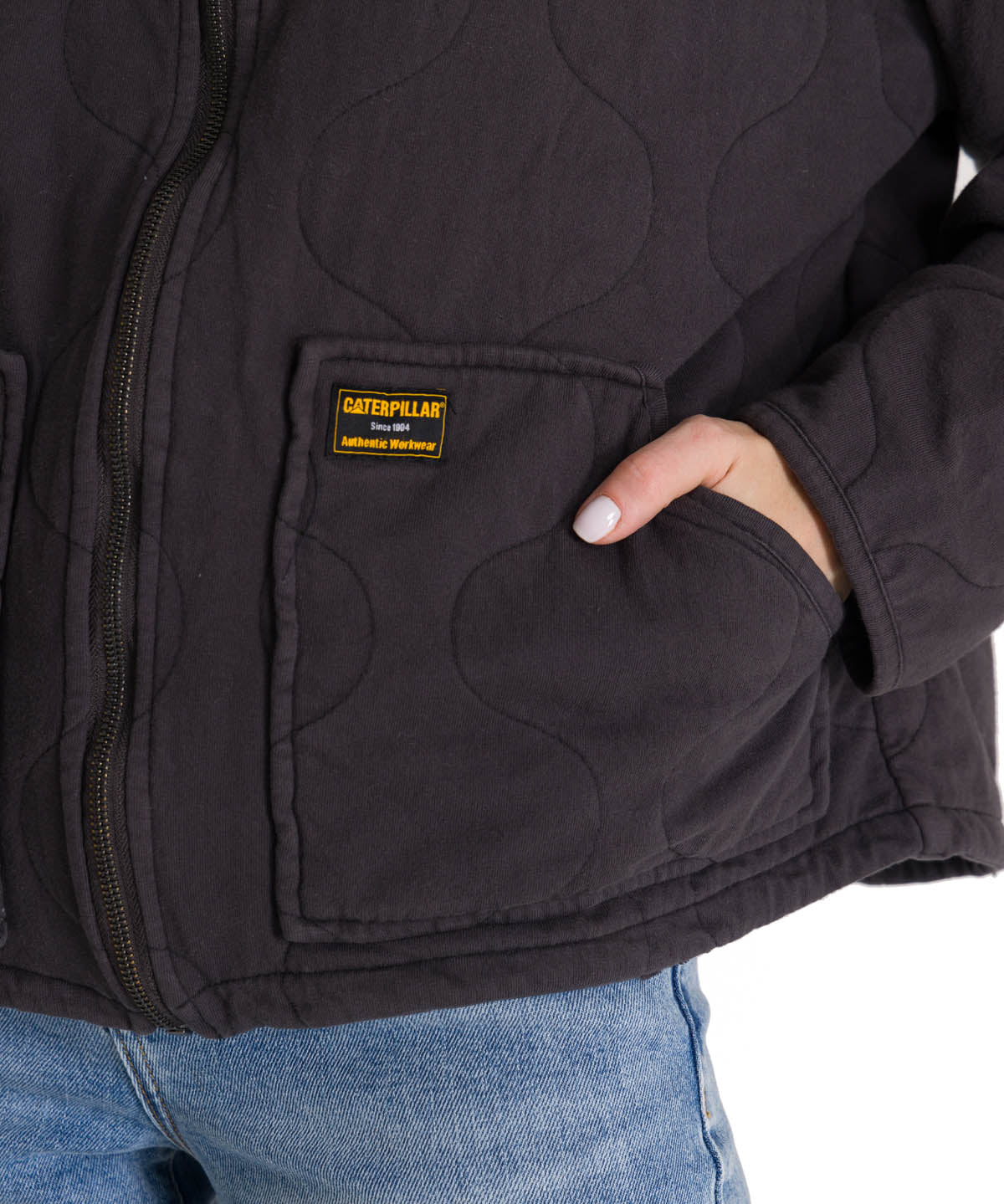 Chaqueta Mujer Cozy Quilted Oversized Azul CAT