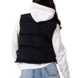 Chaqueta Vest Mujer Cropped Puffer Vest Negro CAT
