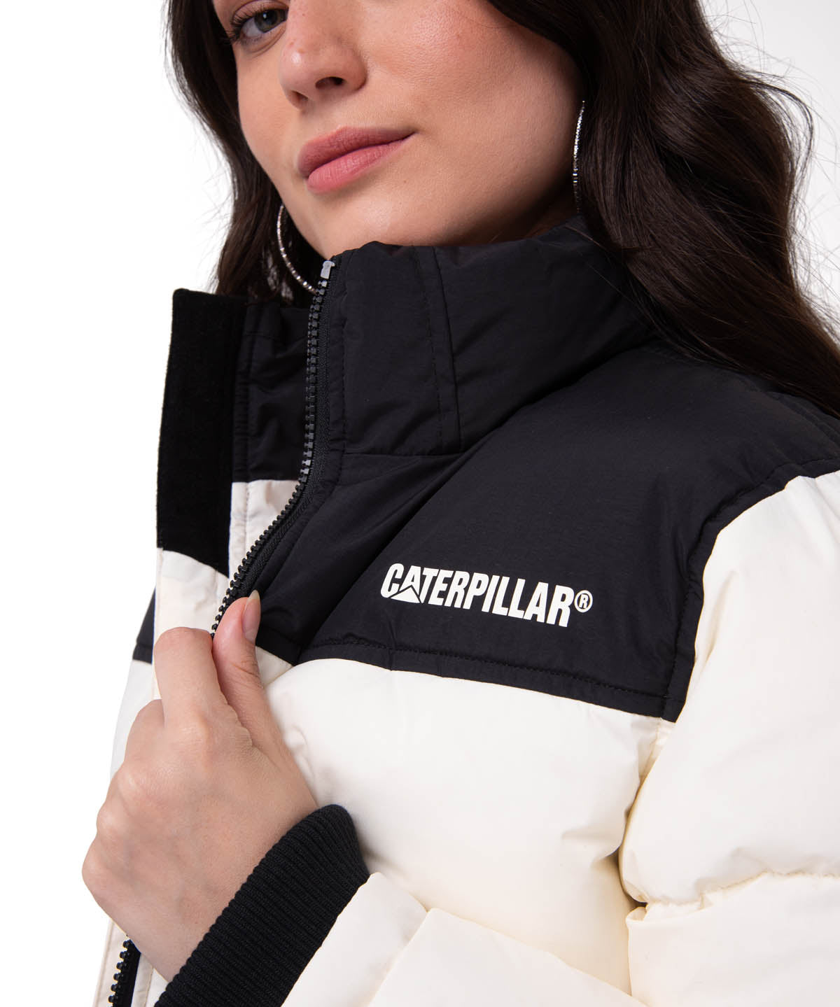 Parka Manga Larga Mujer Heavyweight Insulation Blanco CAT