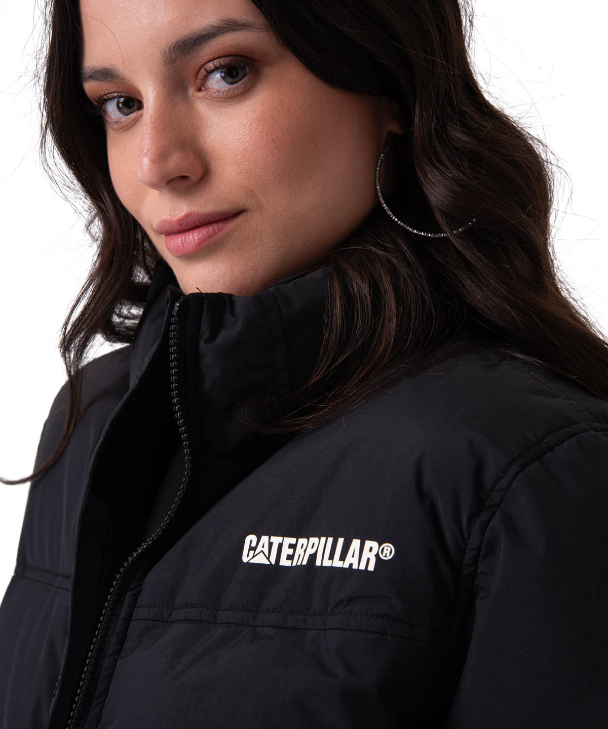 Parka Manga Larga Mujer Heavyweight Insulation Negro CAT