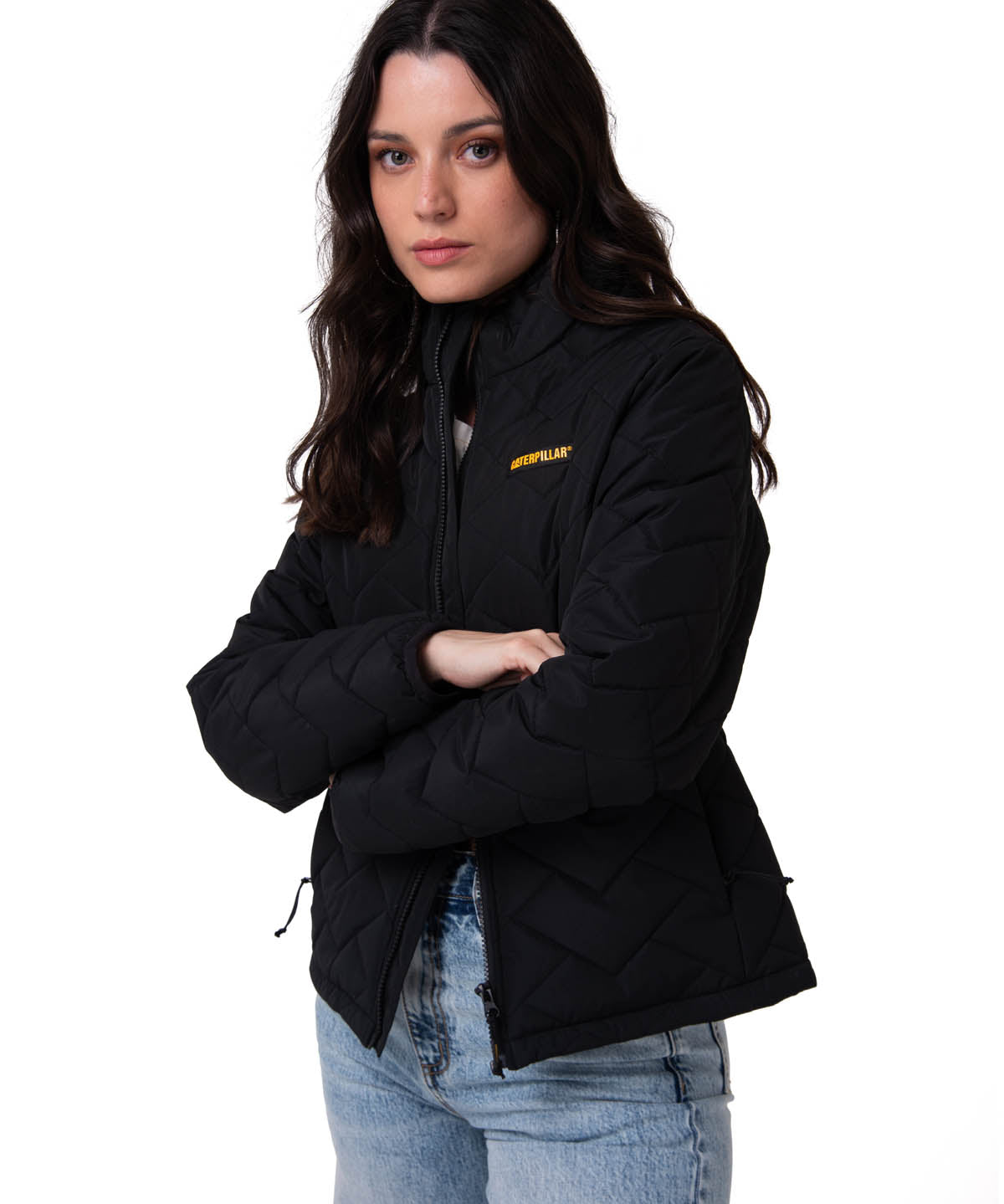 Parka Manga Larga Mujer Mediumweight Insulation Negro CAT