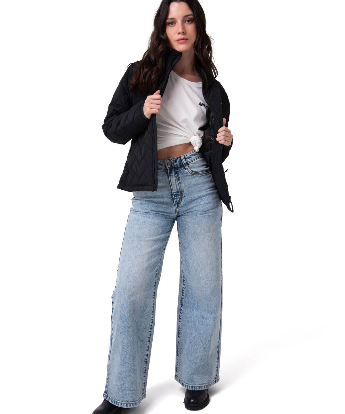 Parka Manga Larga Mujer Mediumweight Insulation Negro CAT