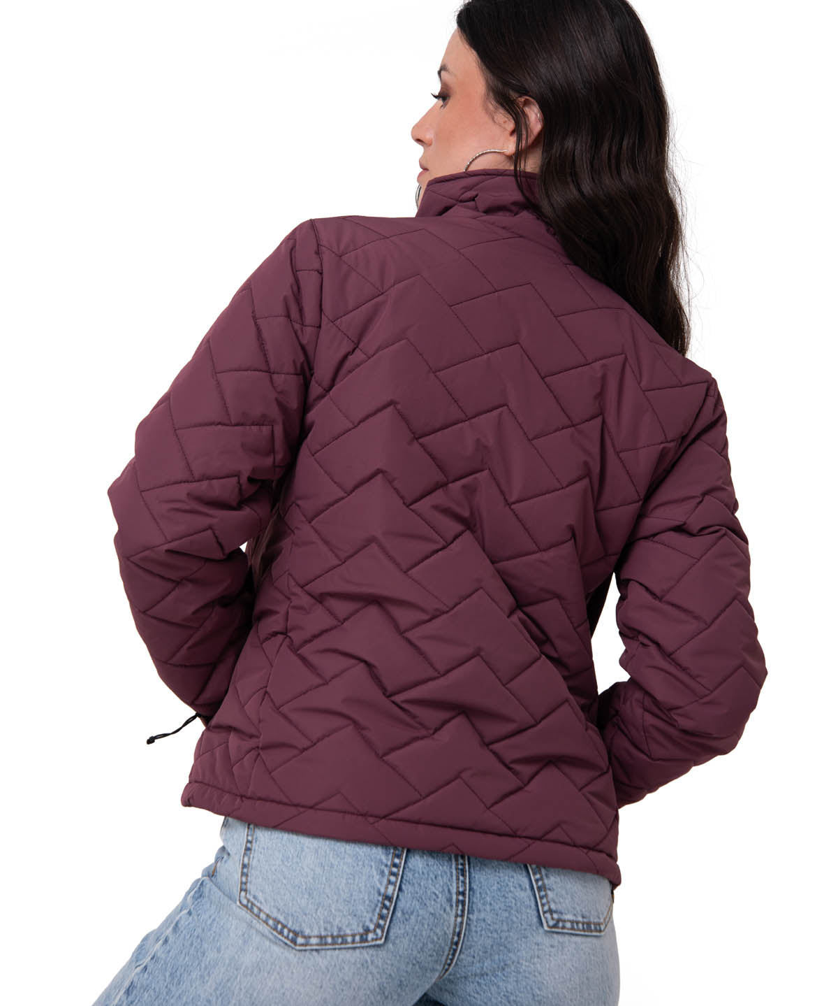 Parka Manga Larga Mujer Mediumweight Insulation Burdeo CAT