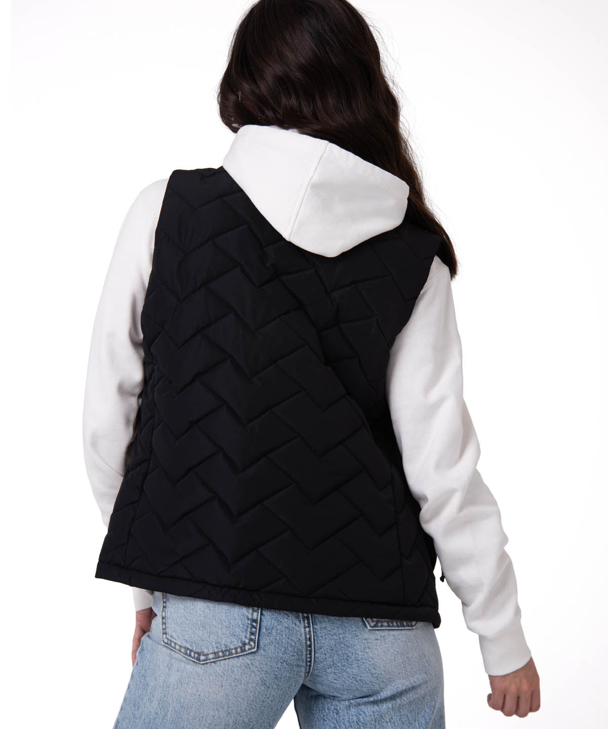 Parka Sin Mangas Mujer Mediumweight Negro CAT