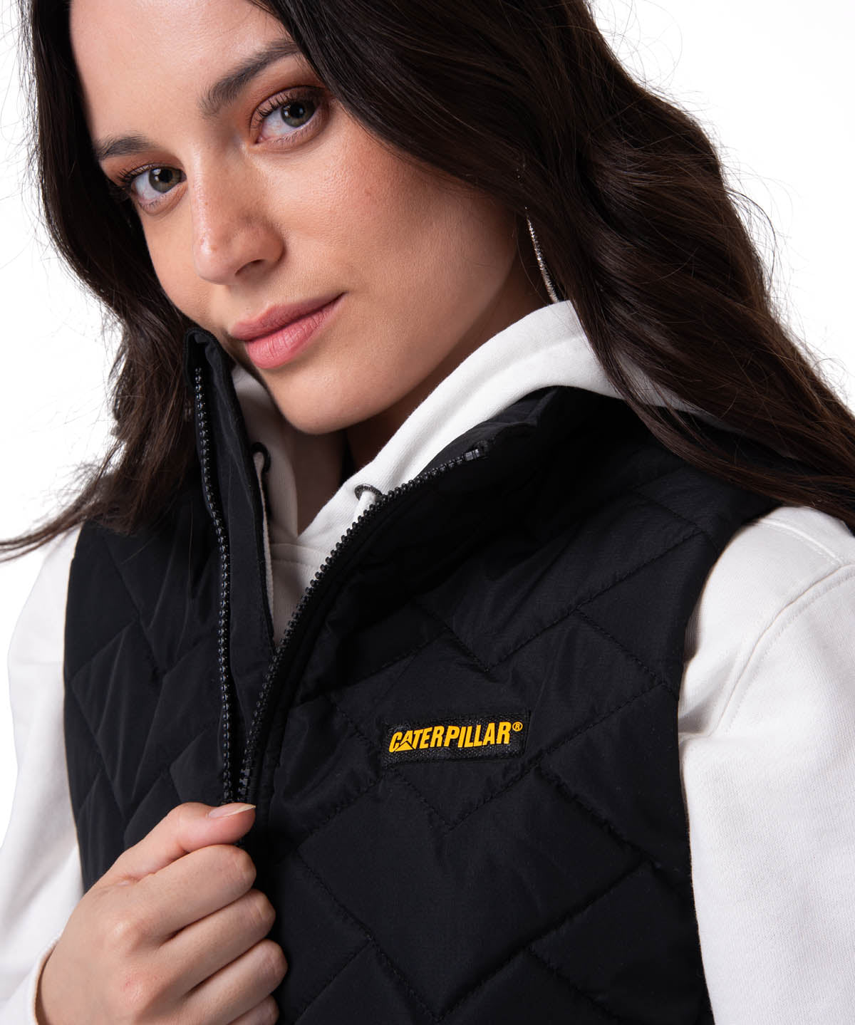 Parka Sin Mangas Mujer Mediumweight Negro CAT