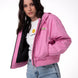 Parka Manga Larga Mujer Canvas Insulation Rosa Cat