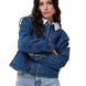 Chaqueta Jeans Mujer Sherpa Lined Azul Cat