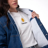 Chaqueta Jeans Mujer Sherpa Lined Azul Cat