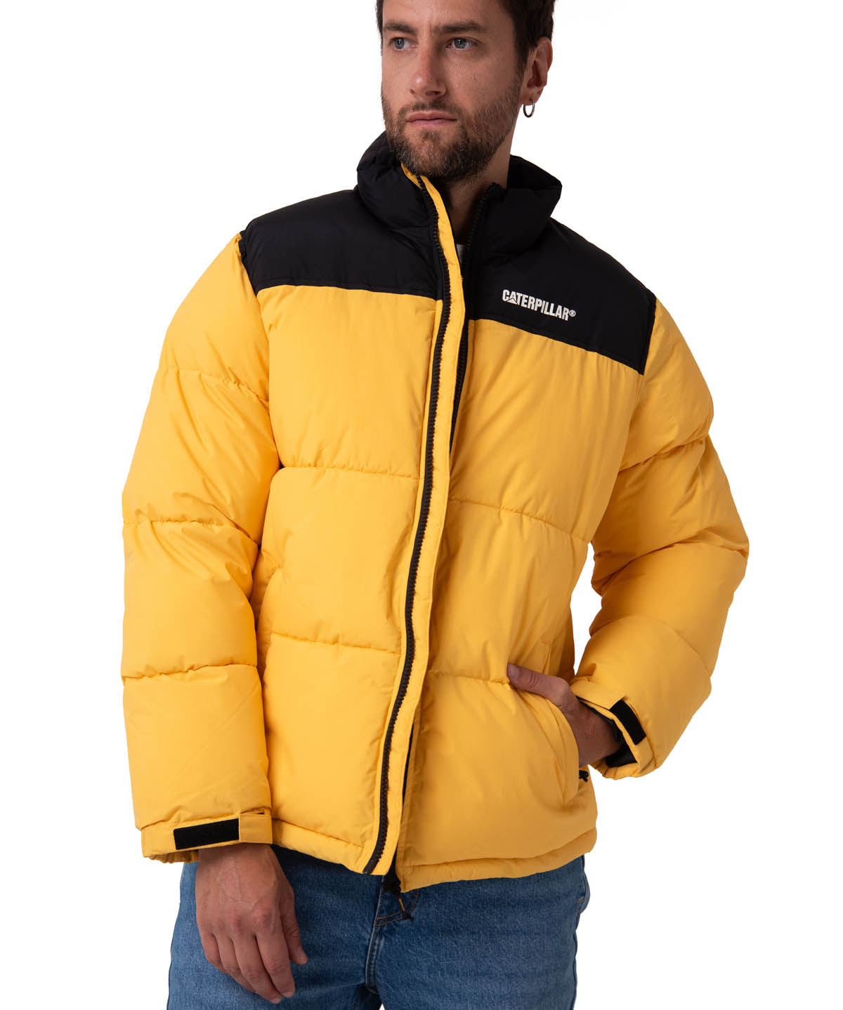 Parka Manga Larga Hombre Heavyweight Insulation Amarillo CAT