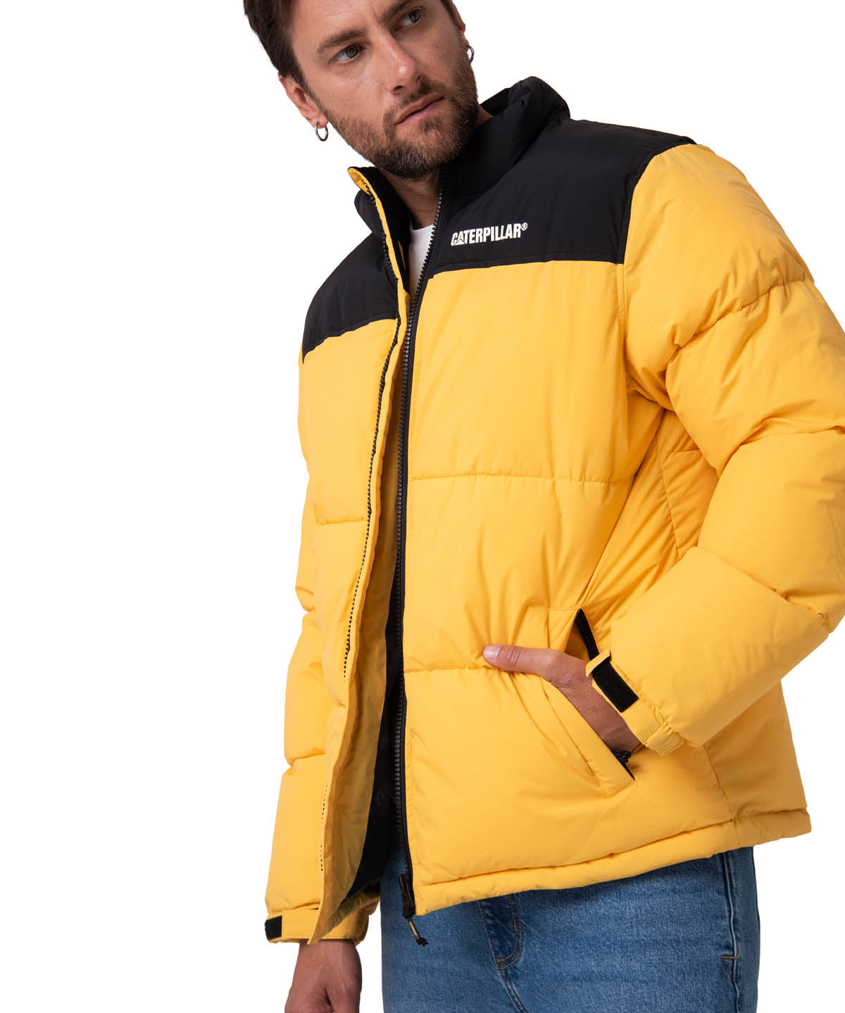 Parka Manga Larga Hombre Heavyweight Insulation Amarillo CAT