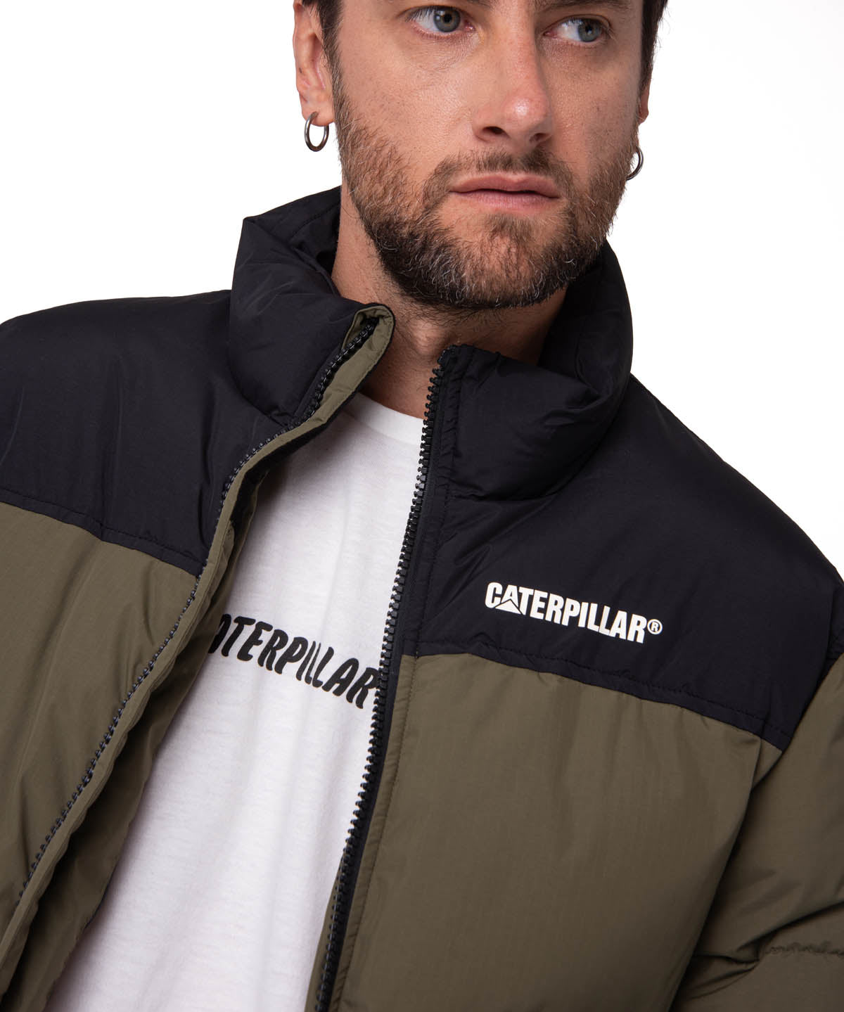 Parka Manga Larga Hombre Heavyweight Insulation Verde CAT