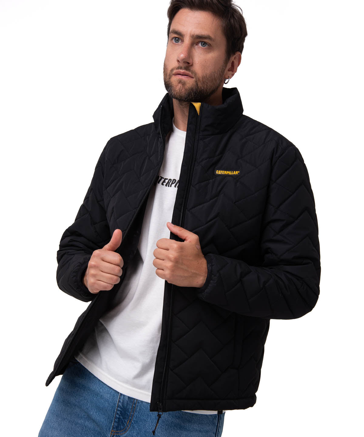 Parka Manga Larga Hombre Mediumweight Insulated Negro Cat