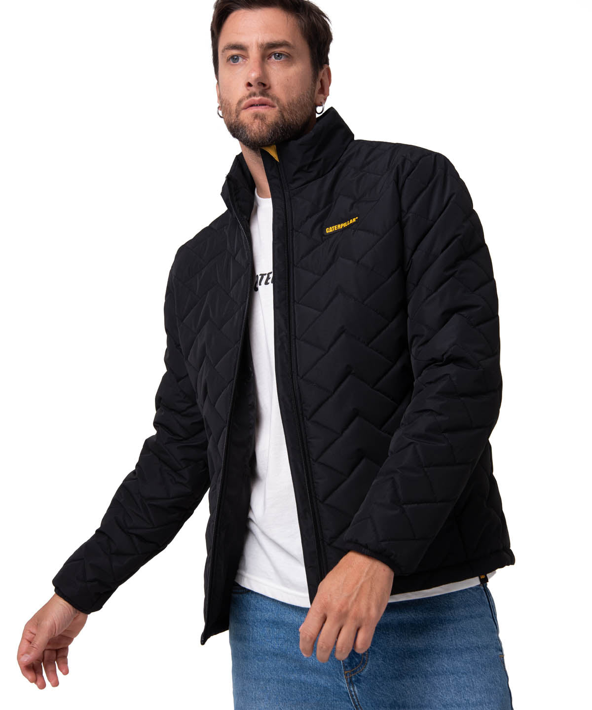 Parka Manga Larga Hombre Mediumweight Insulated Negro Cat