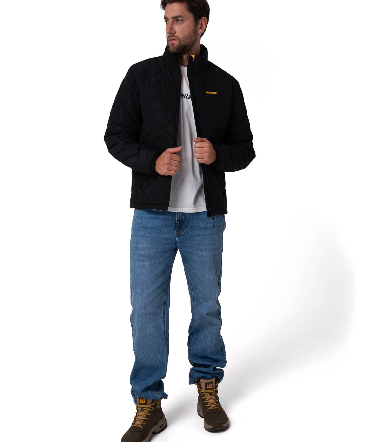 Parka Manga Larga Hombre Mediumweight Insulated Negro Cat