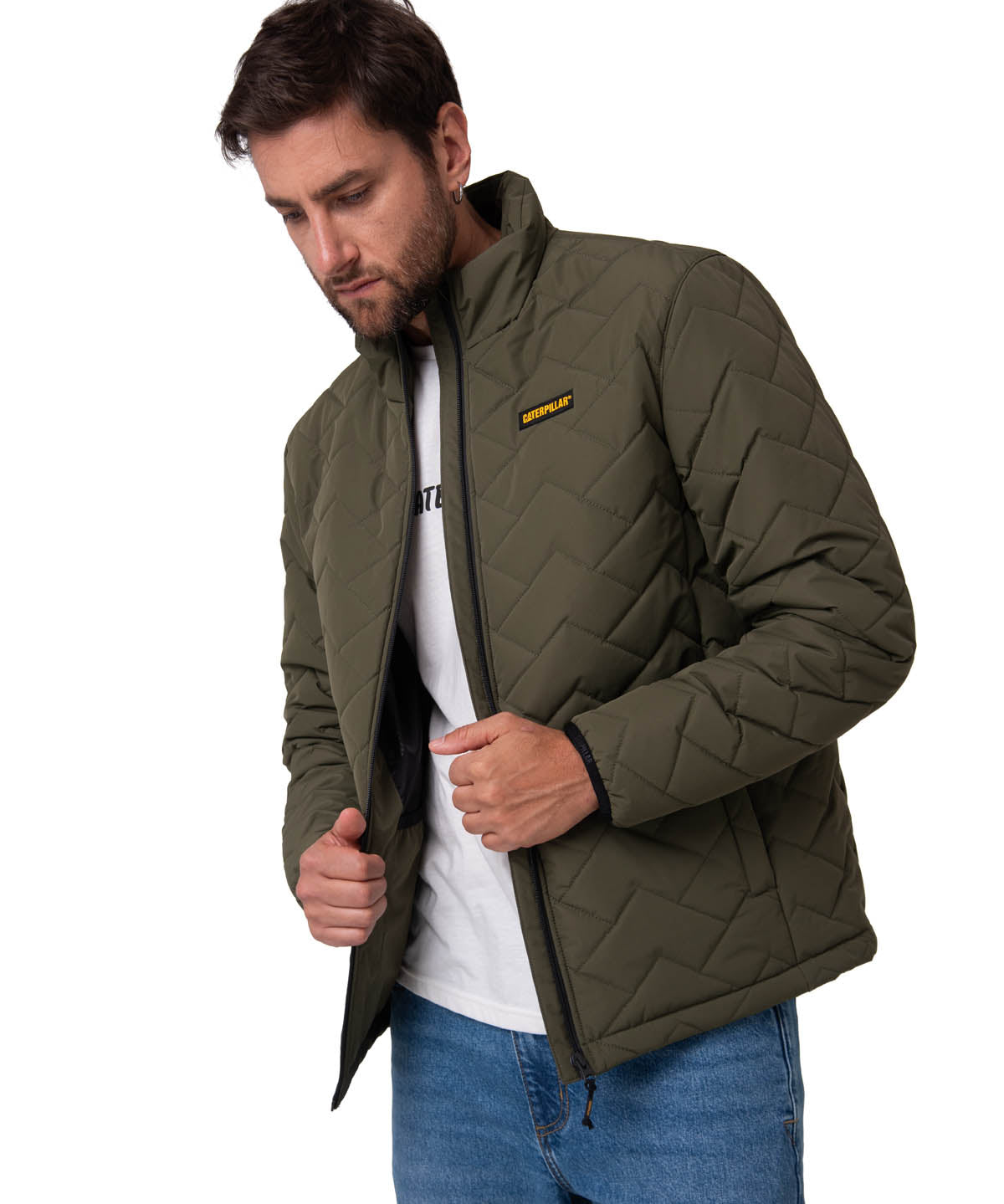 Parka Manga Larga Hombre Mediumweight Insulated Verde Cat