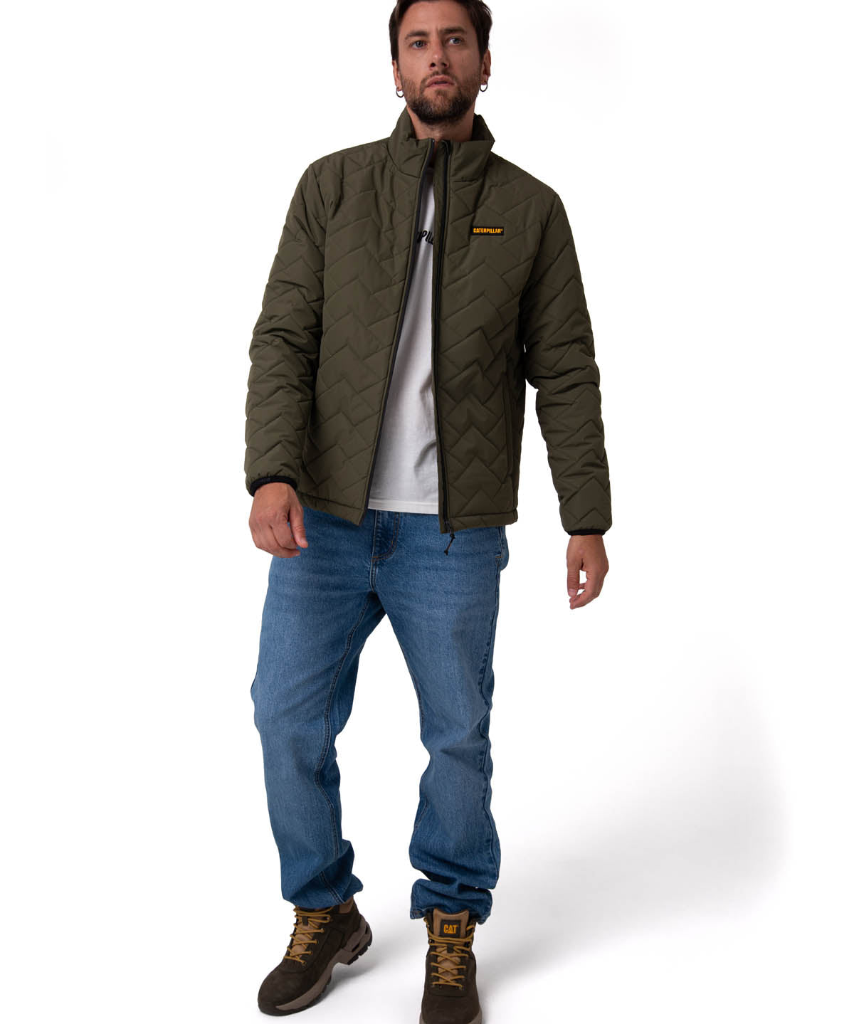 Parka Manga Larga Hombre Mediumweight Insulated Verde Cat