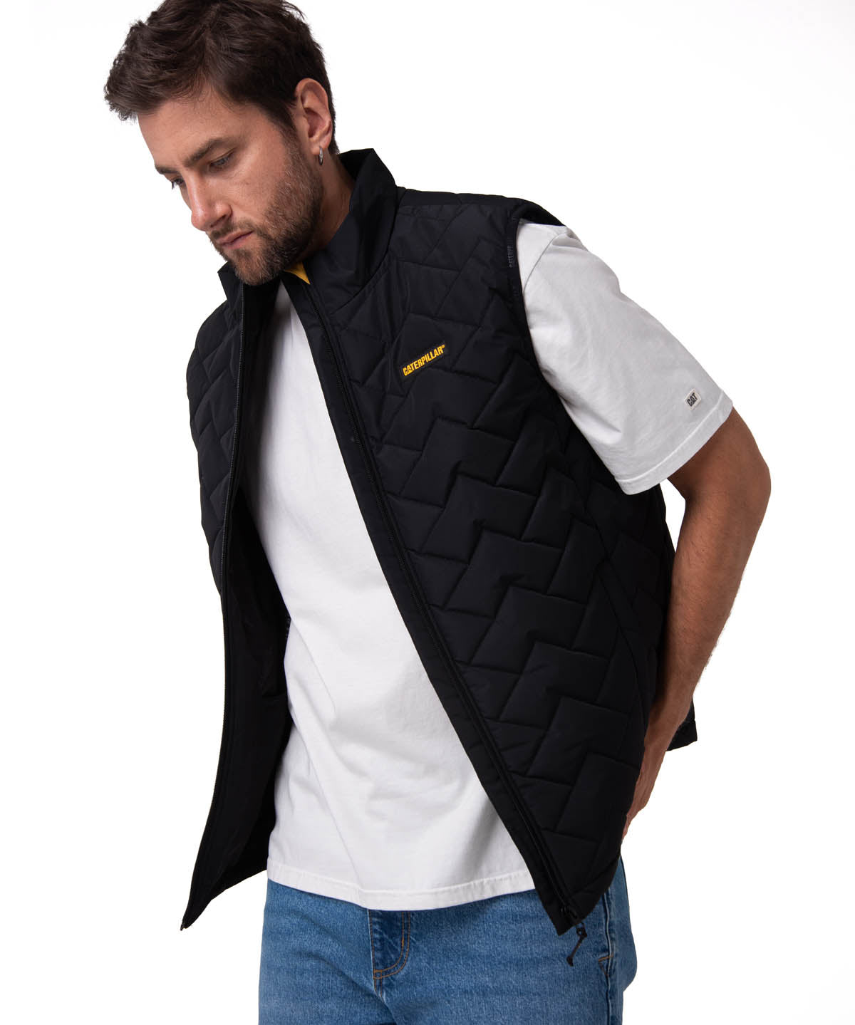 Parka Sin Mangas Hombre Mediumweight Insulated Negro Cat