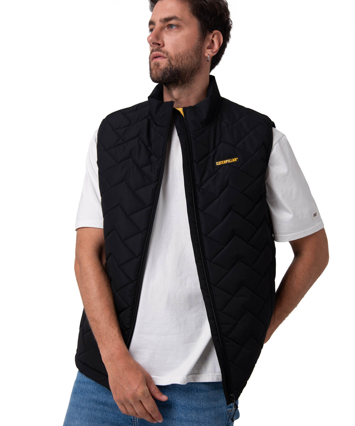 Parka Sin Mangas Hombre Mediumweight Insulated Negro Cat