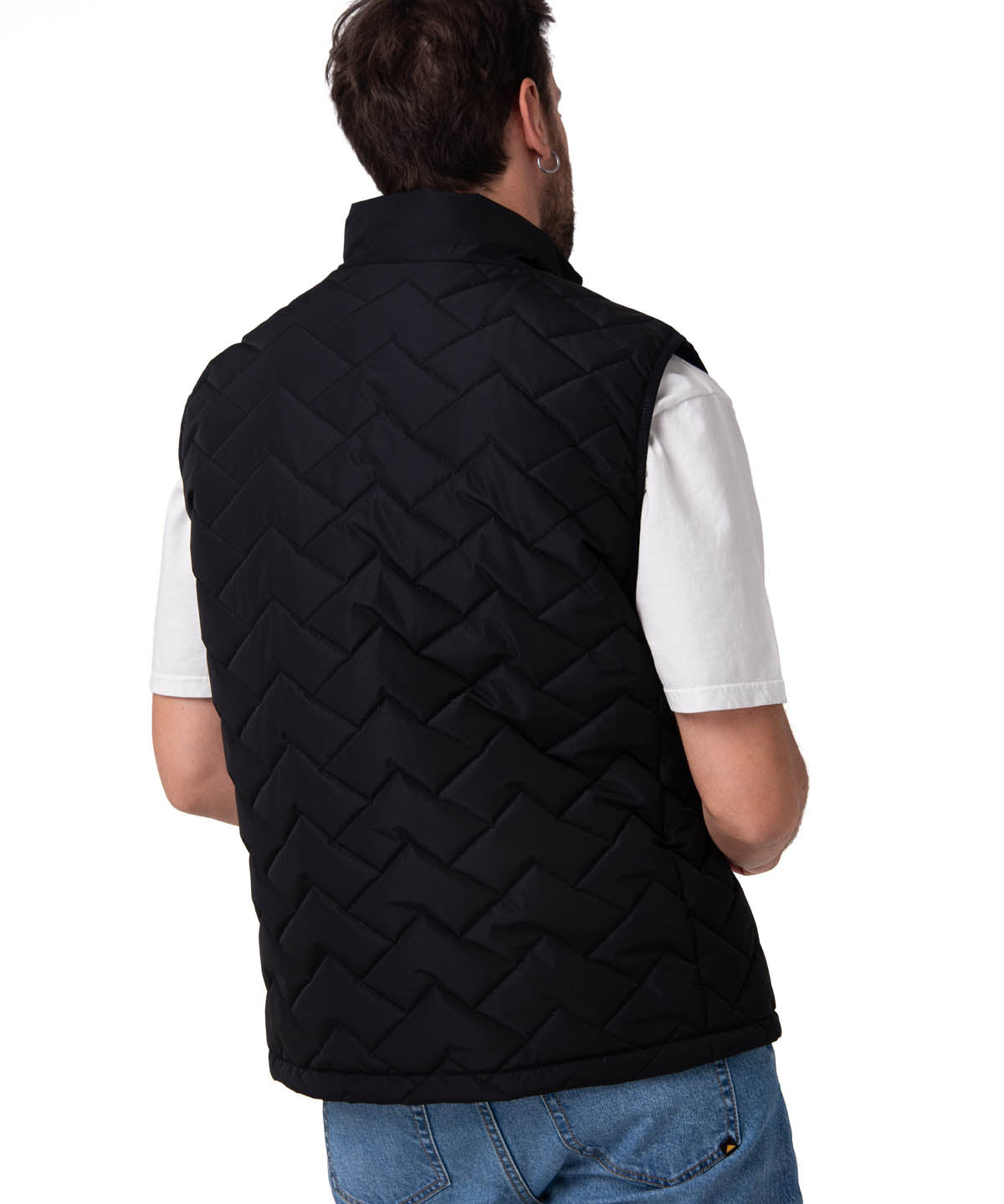 Parka Sin Mangas Hombre Mediumweight Insulated Negro Cat