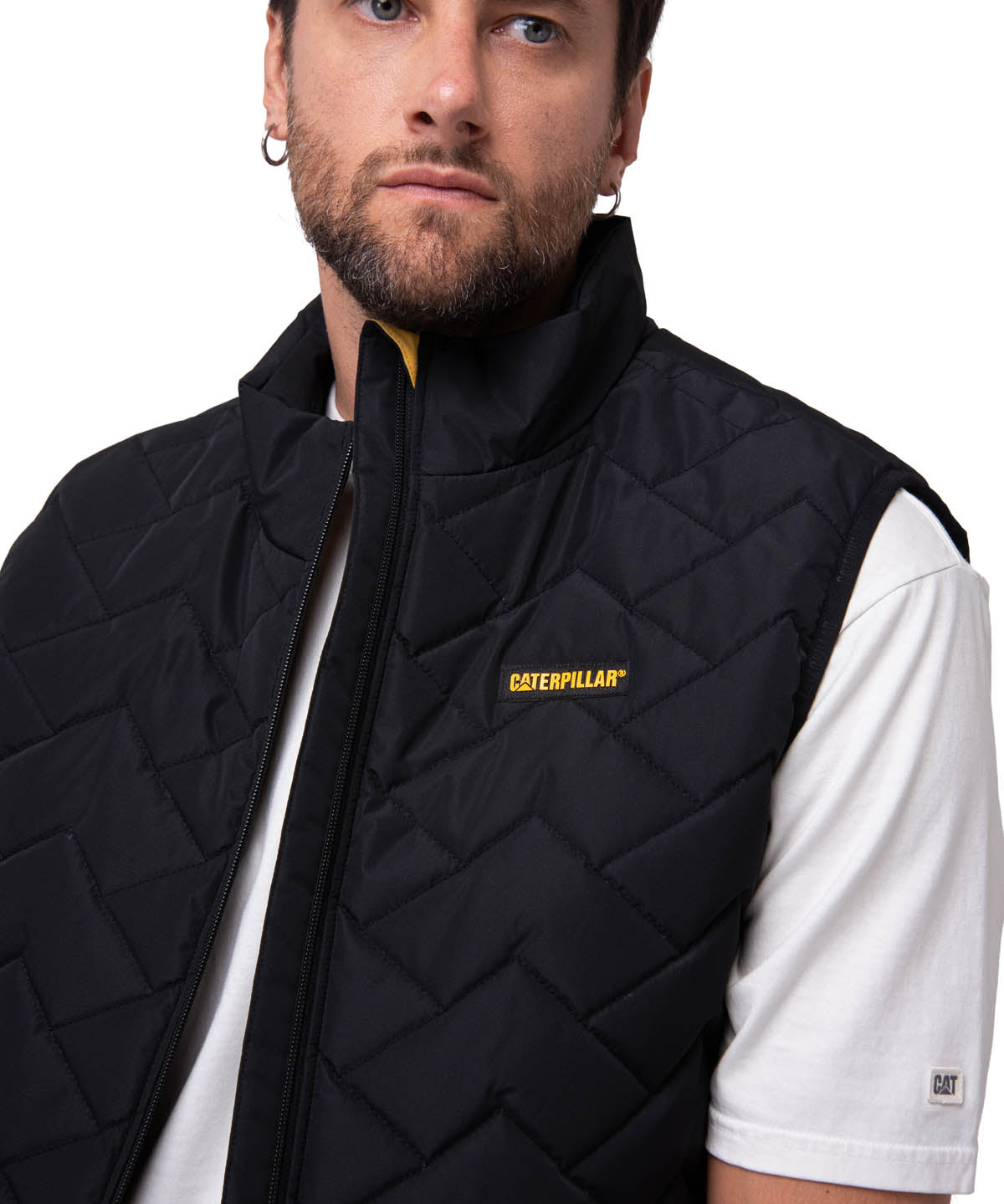 Parka Sin Mangas Hombre Mediumweight Insulated Negro Cat