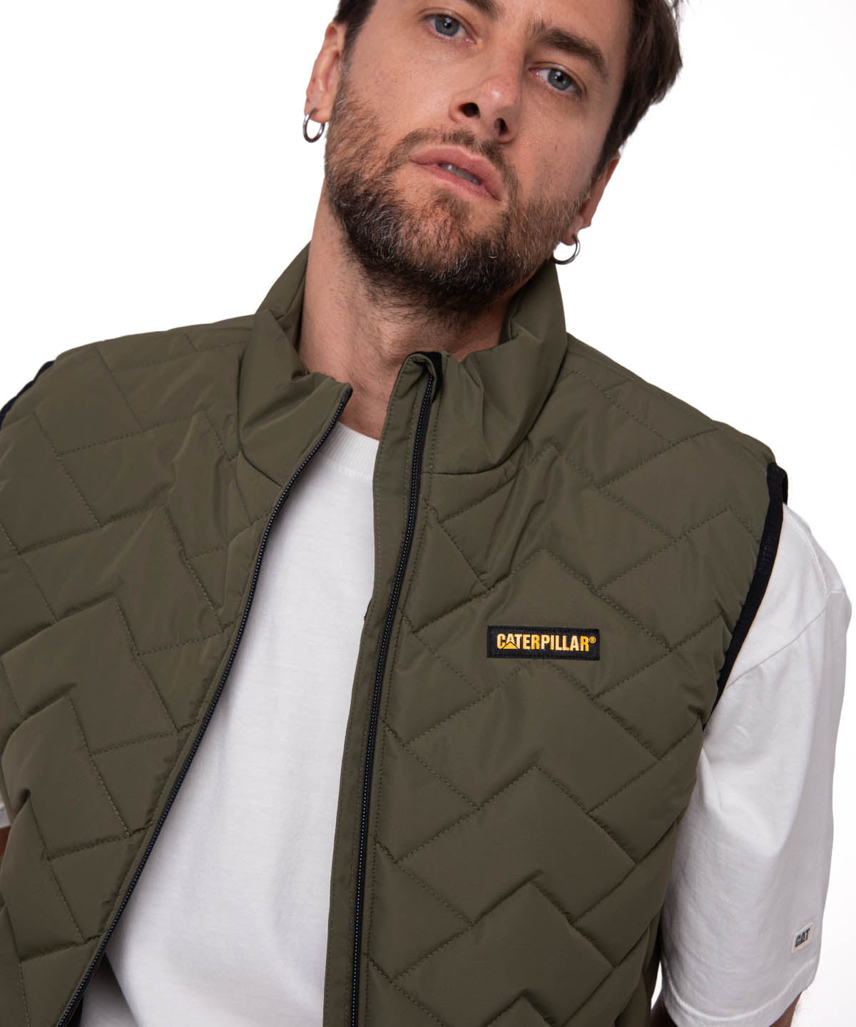 Parka Sin Mangas Hombre Mediumweight Insulated Verde Cat