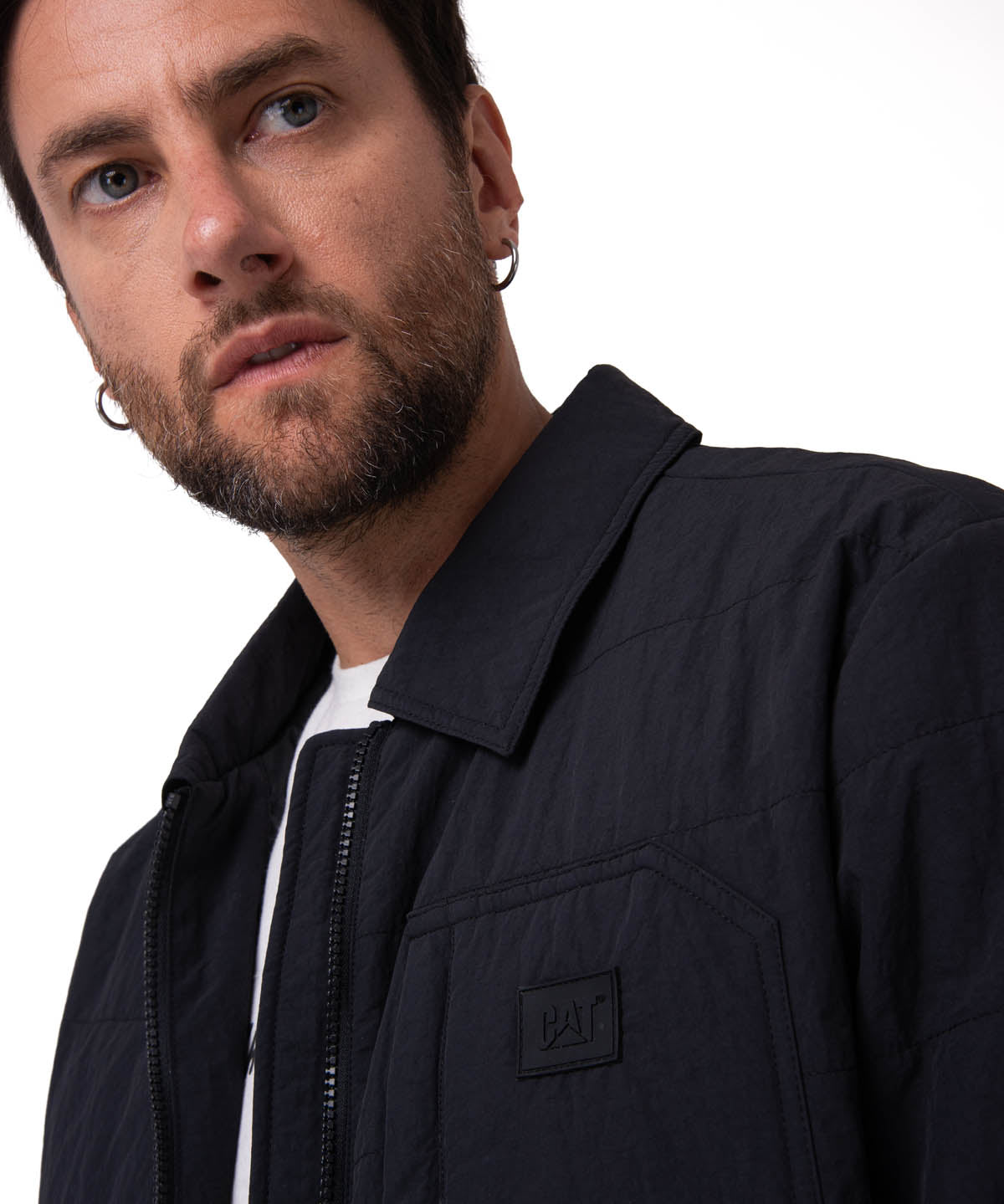 Chaqueta Manga Larga Hombre Work Jacket Negro Cat