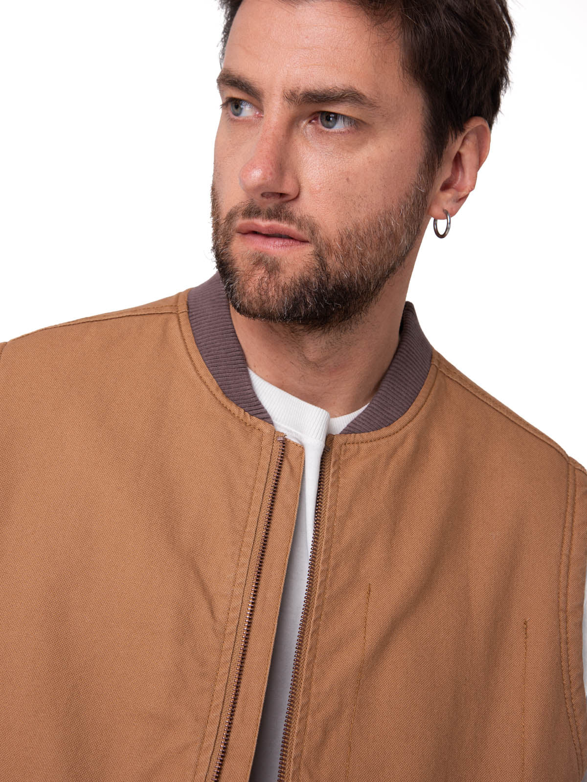 Chaqueta Sin Mangas Hombre Canvas Utility Café  Cat