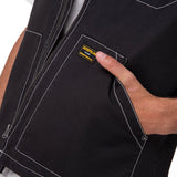 Chaqueta Sin Mangas Hombre Canvas Utility Negro Cat