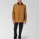 Chaqueta Manga Larga Hombre Canvas Chore Café Cat