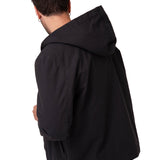 Chaqueta Con Gorro Manga Larga Hombre Canvas Negro CAT